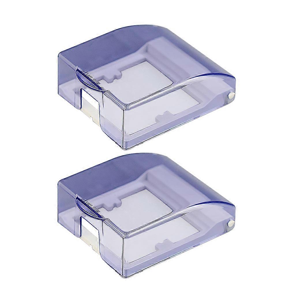 Waterproof Socket Cover Plastic Switch Protective Covers with 2Pcs Quantifier