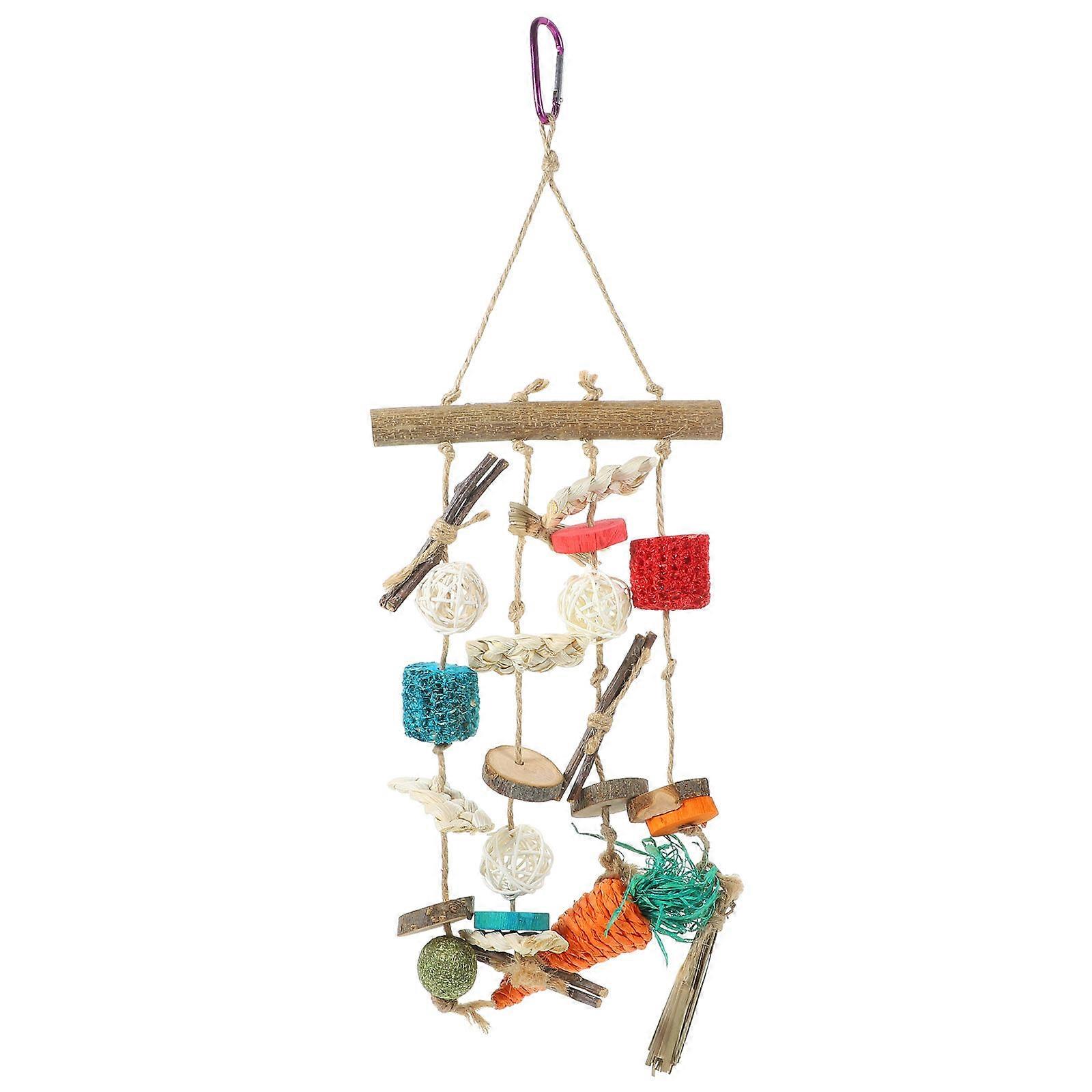 Funny Hamster String Hamster Accessories for Teeth Grinding 4Pcs Chew Toy