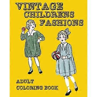 Livre de coloriage pour adultes sur le thème de la mode enfantine vintage