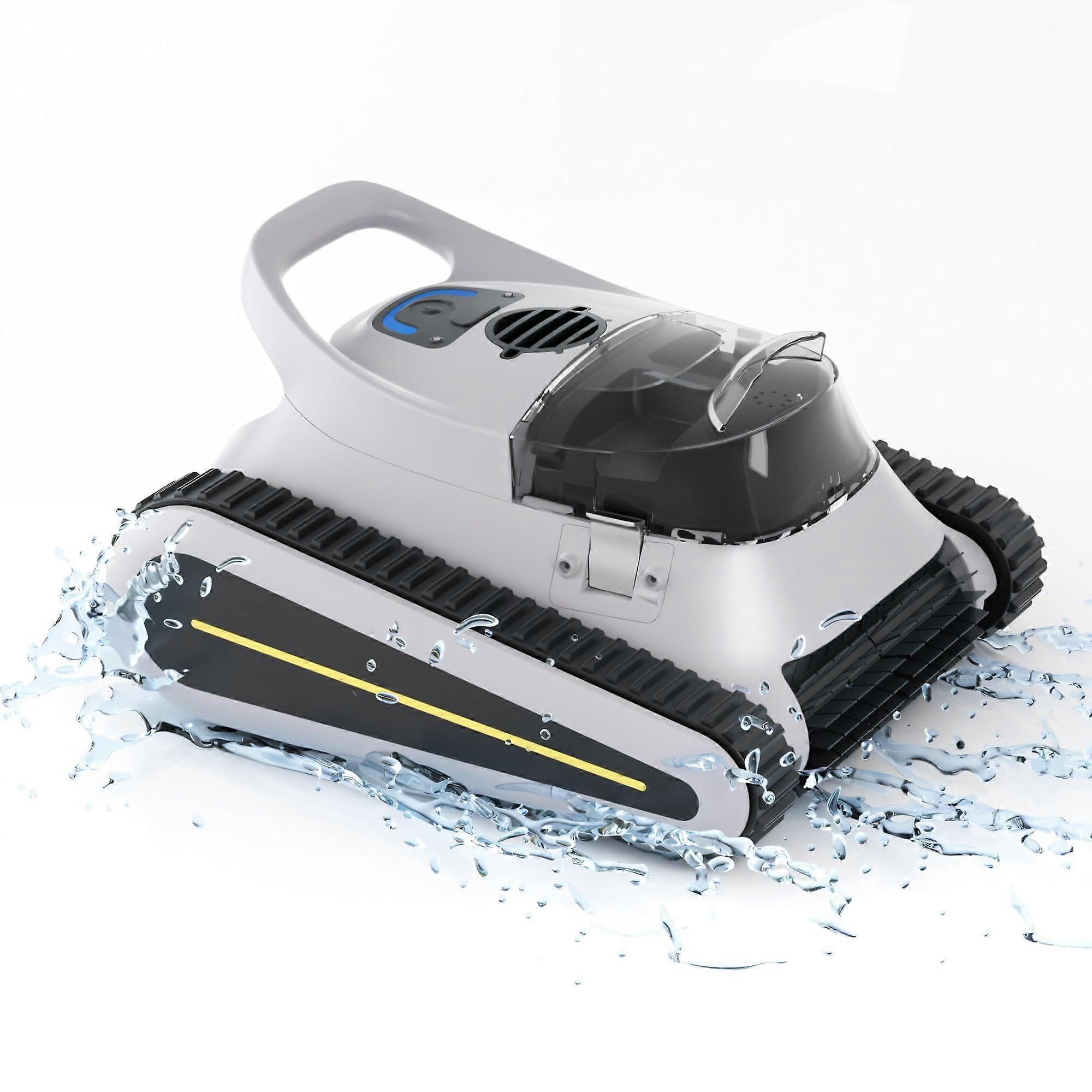 Cordless Robotic Pool Cleaner with Sonar Navigation, 150Min Runtime, Wall Climbing, Powerful Suction