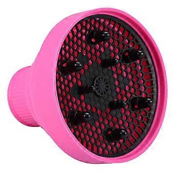 Hair Dryer Diffuser for Curly Hair, Foldable Silicone Design with Even Heat Distribution, Pink