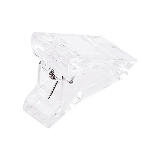 Nail Tip Clamp for Gel Nail Extensions with Secure Hold and Precise Alignment, White