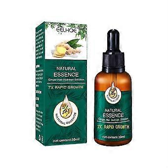 Eelhoe 30ml Ginger Hair Care Essential Oil Hair Growth Essence Smoothness Nourishment Oil