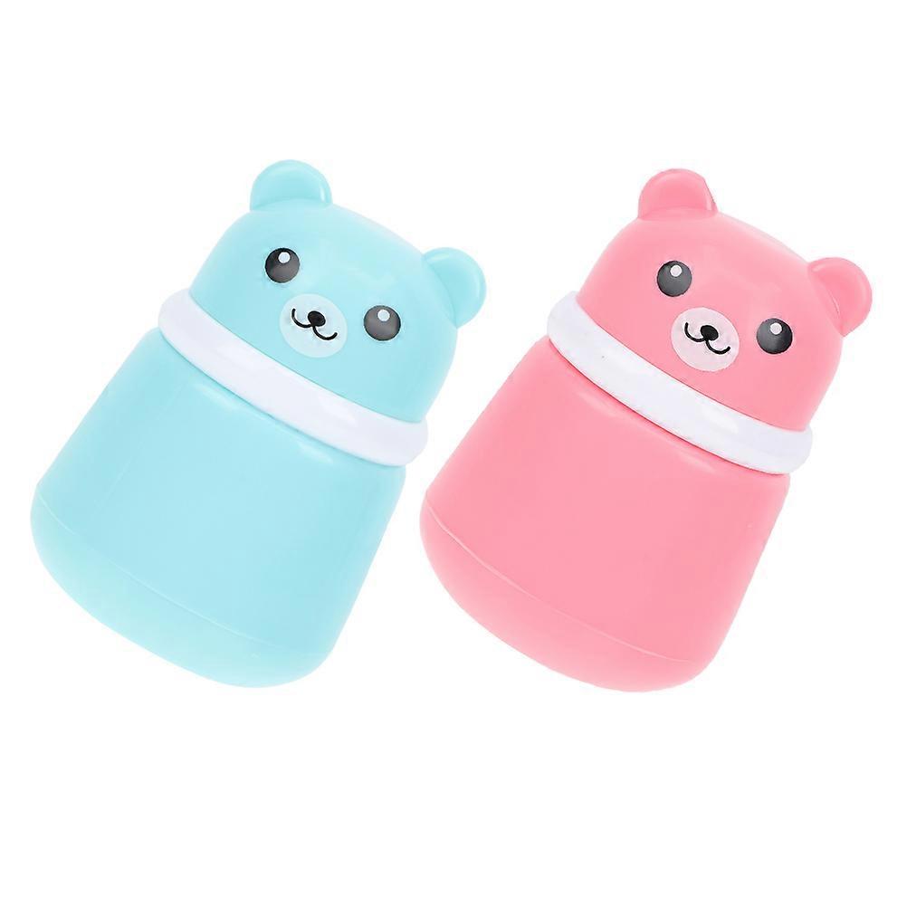 Storage Container for Body Powder Puff Case for 2Pcs