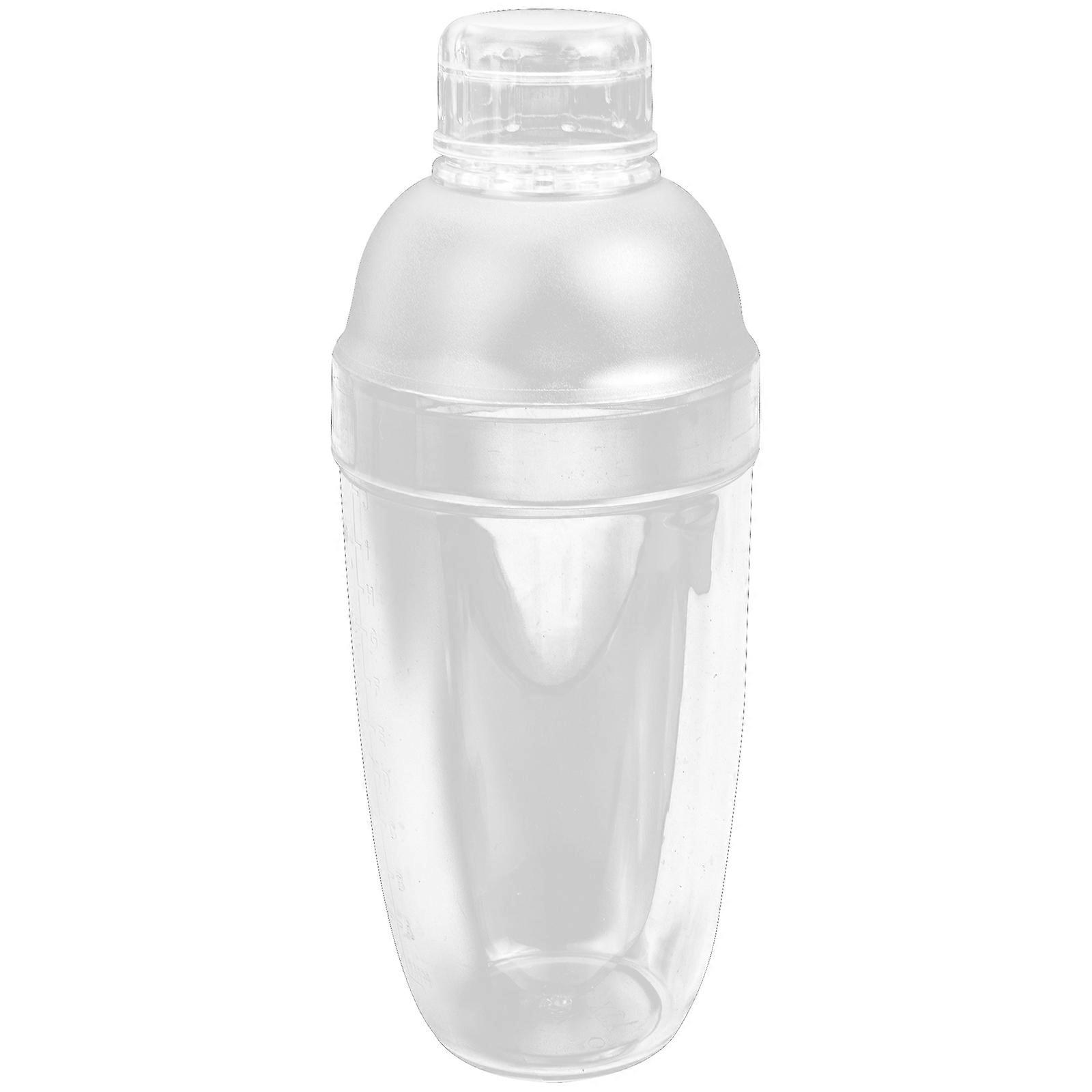Multi-Function Transparent Cocktail Shaker Plastic for Drink Mixing