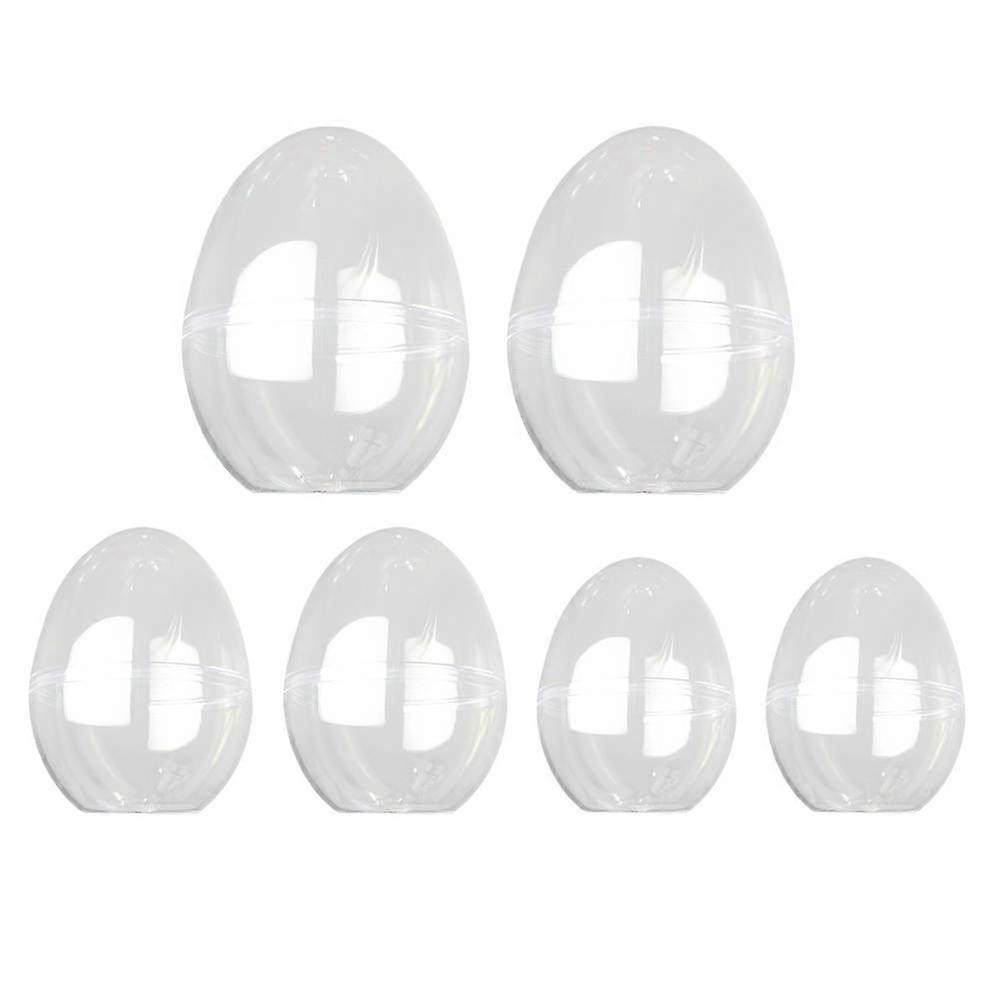High Transparent Plastic Storage Boxes for Storage with 6Pcs Egg Shell