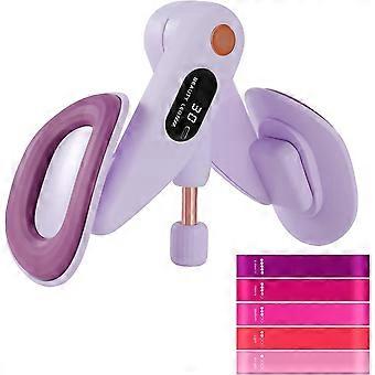 Appareil de musculation des cuisses Thigh Master, appareil d'exercice de Kegel, 5 bandes de résistance pour entraînement à domicile, rééducation post-partum, amincissement des fesses et des jambes