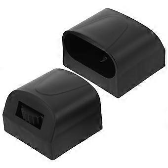 2pcs Fitness Equipment Foot Covers: Non-Slip Plastic End Caps for Indoor Cycling Bikes Shock Absorption Noise Reduction Floor Protectors for Gym Acces