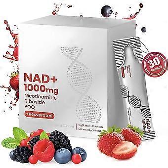 NAD+ 1000 mg bärsmakande näringsdrycksmix för hudåldrande stöd 30 sticks_jfu