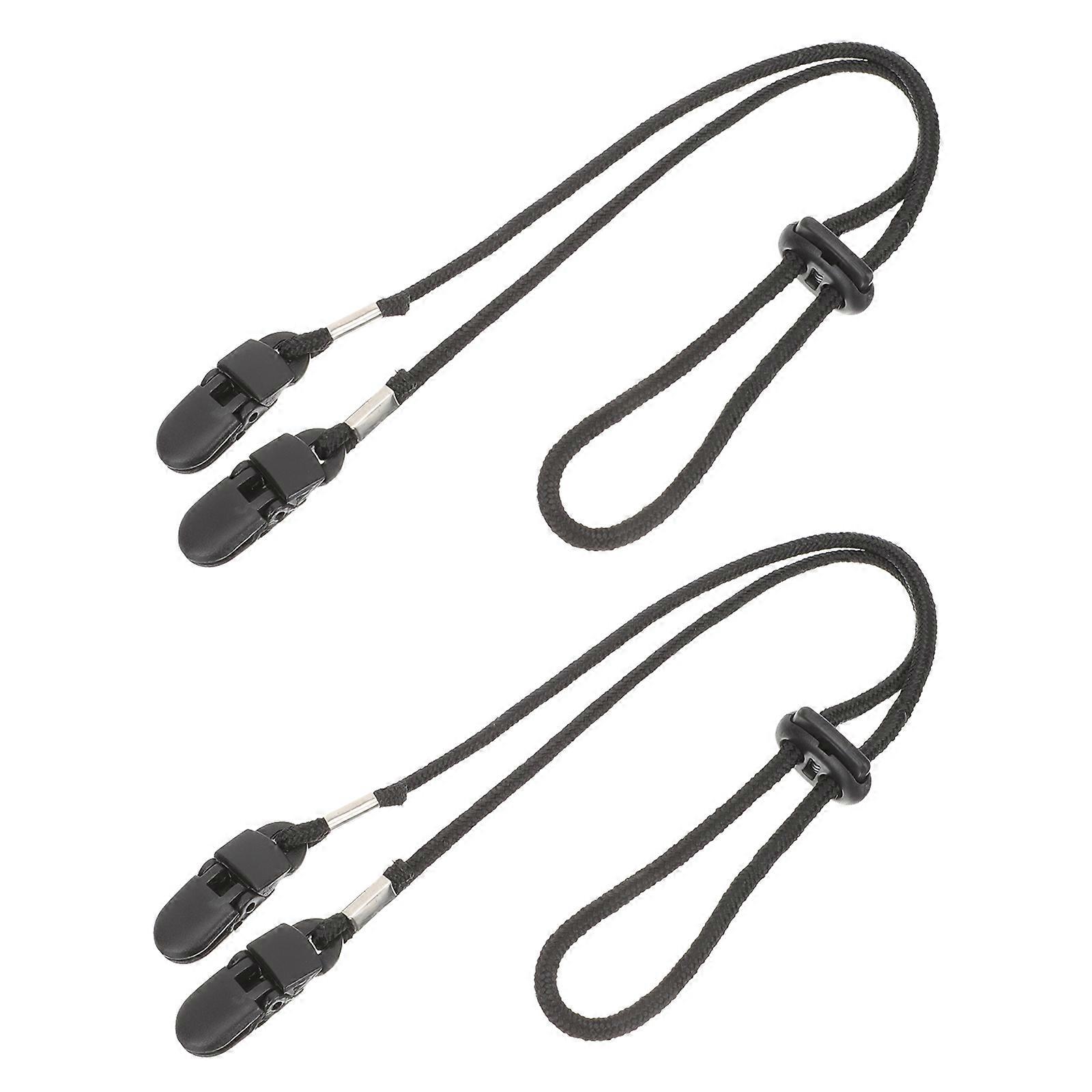 2Pcs Adjustable Hat Strap Clips Windproof Strap Clips Retainers Anti-Lost Straps