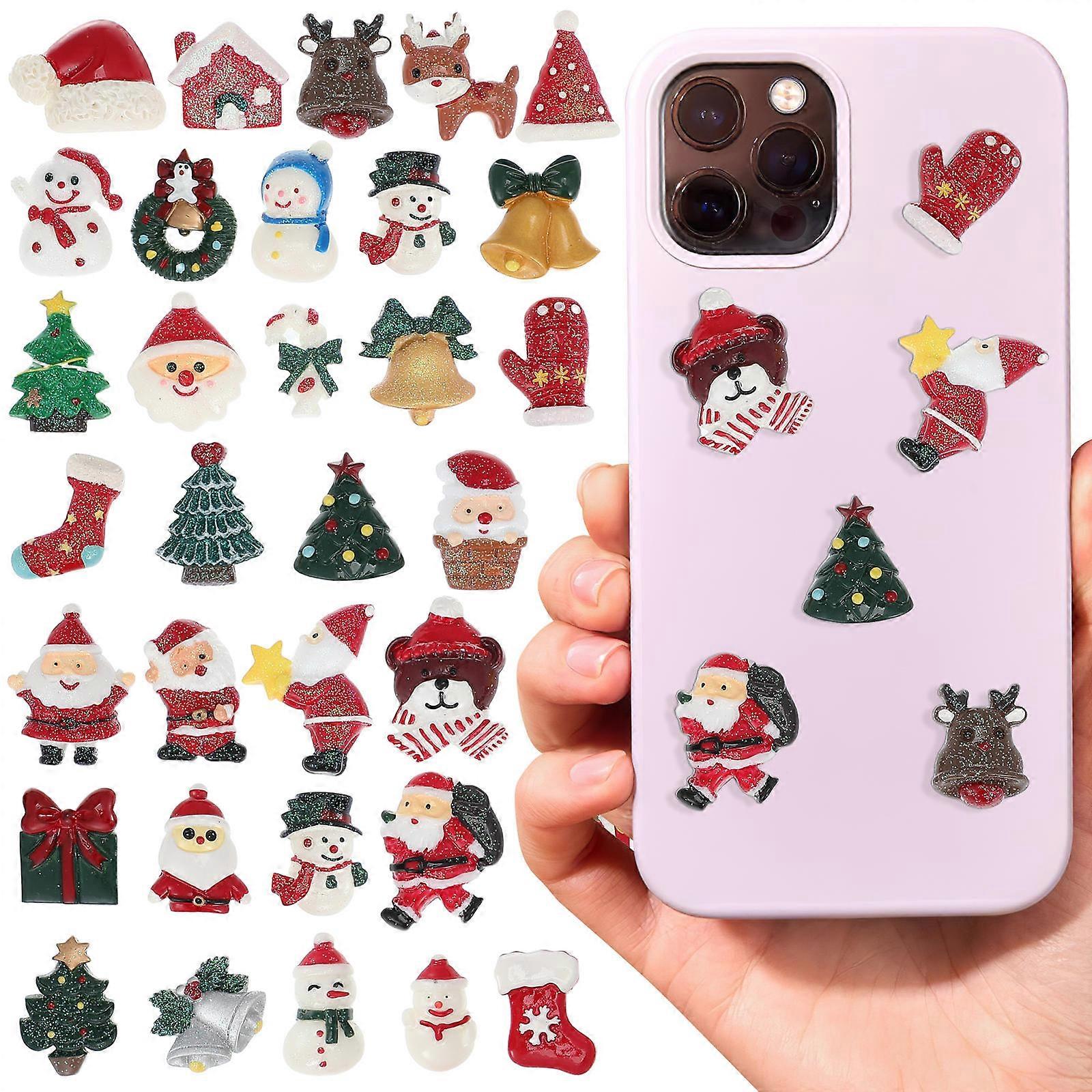 Phone Case Accessories Mixed Resin Pendants for Decorating 50Pcs Assorted Patterns