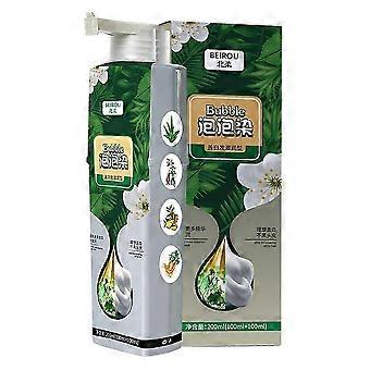 6colors Pure Plant Extract for Grey Hair Color Bubbles Dye Bubble Hairs Dye Plant Bubble Hair Dye Shampoo Lazy Bubble Hair Dye 200ML