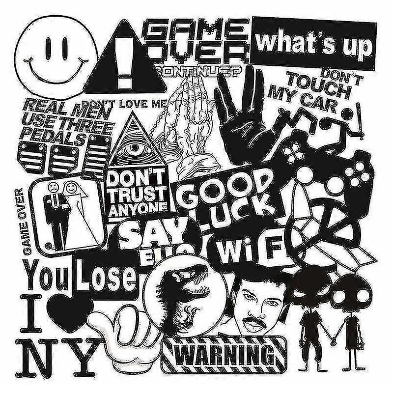Hmwy-100x Stickers, Monochrome