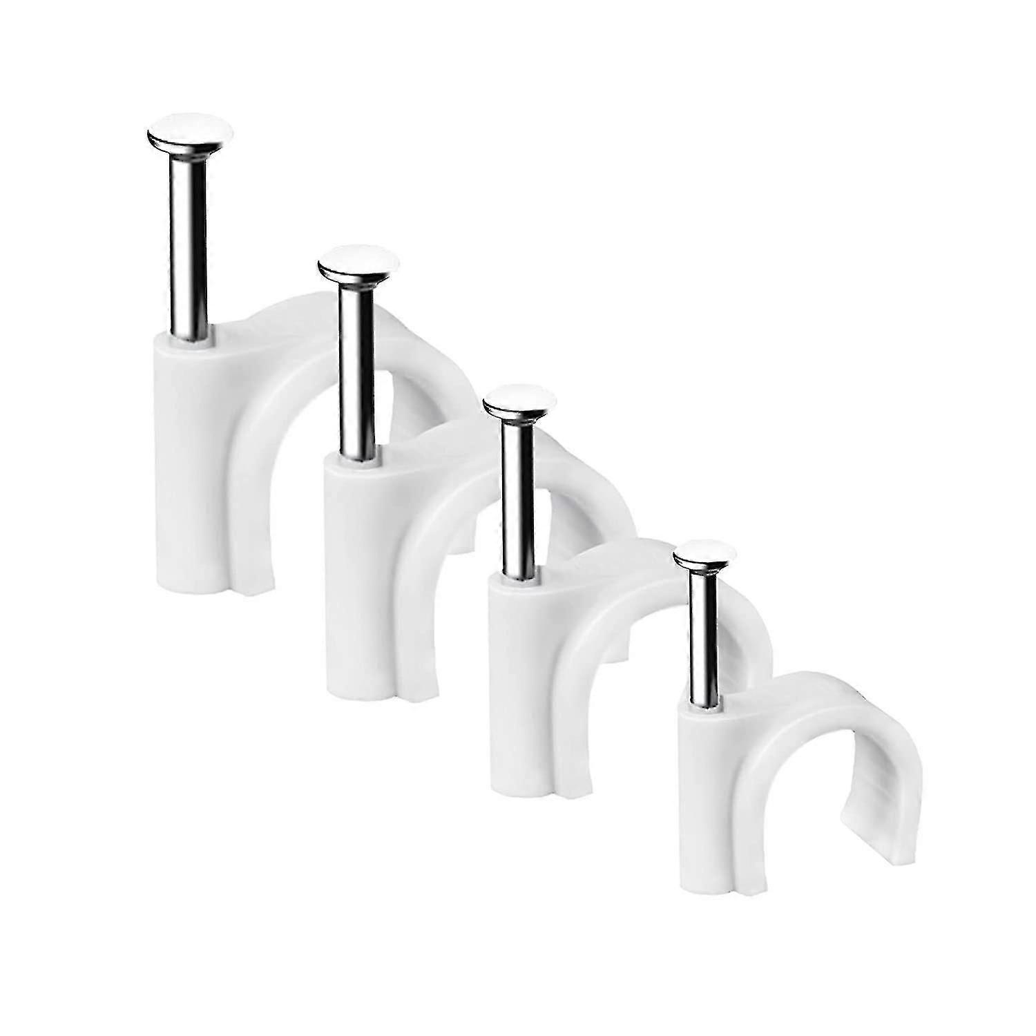 Cable Clips,strong Nails Durable White Round