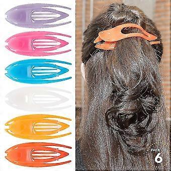 6 stykke buet hår klipp for kvinner jenter fast holde duckbill klipp