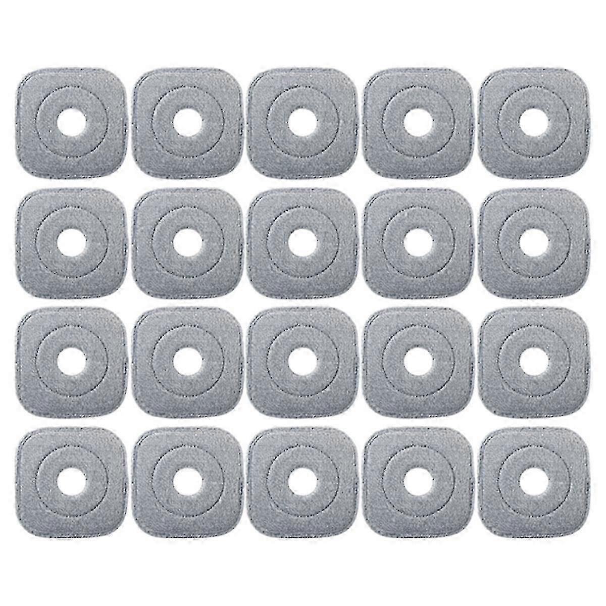 20Pcs Washable Mop Cloth for Mop Squeeze Mop Automatic Edition 0627