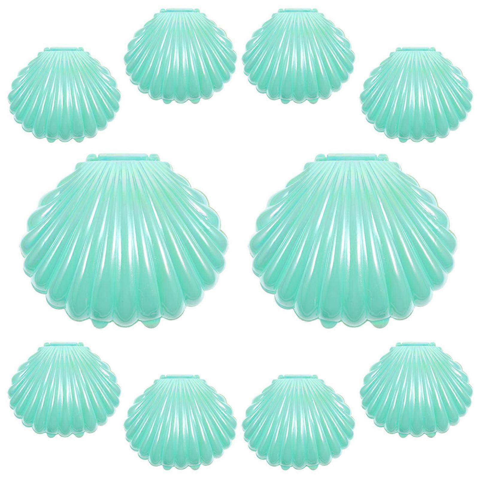 Seashell Candy Box Storage Use with 30Pcs Mini Sea Shell Containers for Party