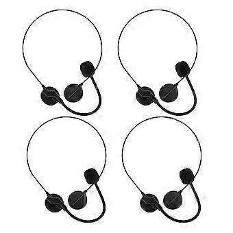 4pcs Fake Headset Mikrofon Kostüm Zubehör Halloween Party Requisiten Sänger Kopfstück Make-up Requisiten für Cosplay Party Zubehör
