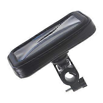 Bike Front Frame Bag Bicycle Phone Holder Black 6.3×3.9×1.2in Easy Access Maps Secure Placement 1Pcs