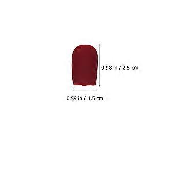96pcs Nails Pieces Flat Heads Fake Nails Pieces Dull Polishing  Manicure Extension Pieces (Grey, White, Pink, Wine Red, Glue Style)
