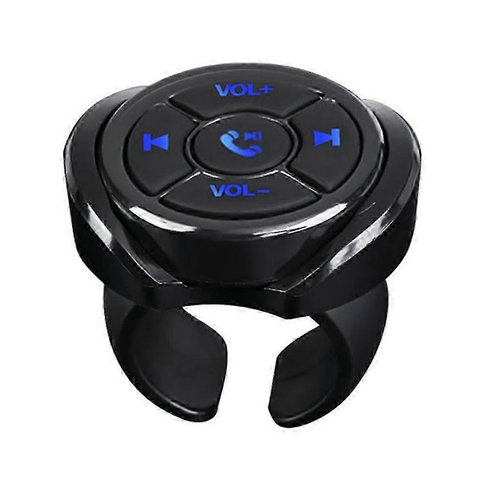 Wireless Media Button Remote Controller compatible with Car Steering Wheel Music Player Bluetooth Audio Control compatible with Android