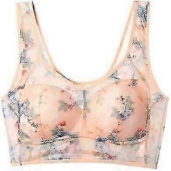 Biustonosz chłodzący z koronką L-4XL Ice Silk, biustonosz chłodzący z koronką Ice Silk, bezszwowy biustonosz sportowy, biustonosz push-up z fiszbinami dla starszych kobiet