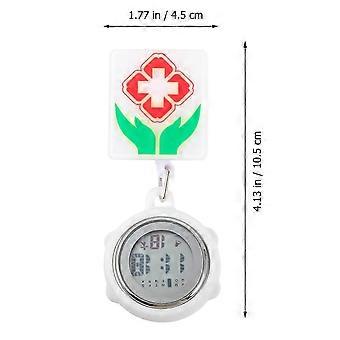 Klip på Fob Pocket Watch Portable Alarm Design Watch Retractable Nurse Watch