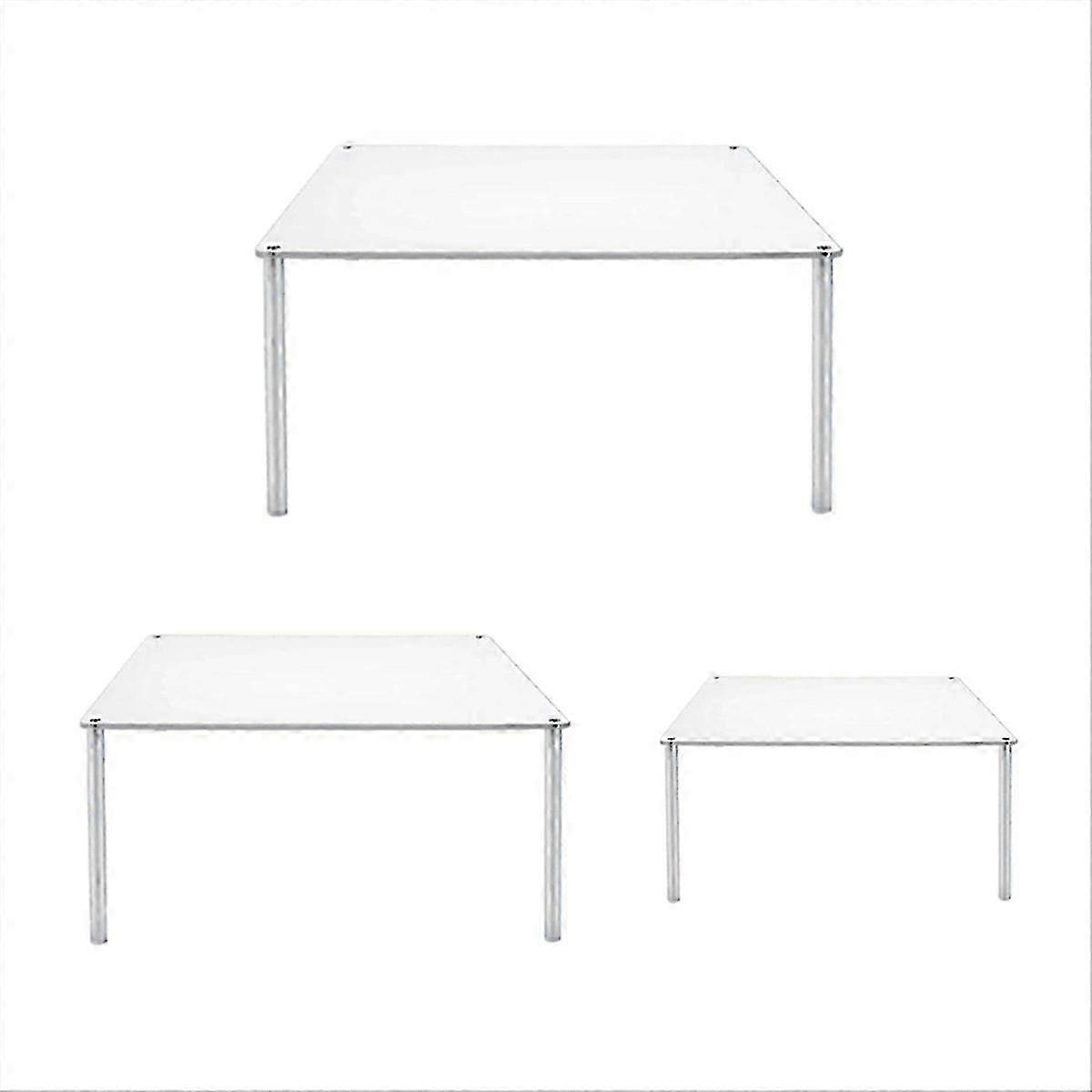 Acrylic Cupcake Stand, 3 Pcs Square Clear Cake Stand