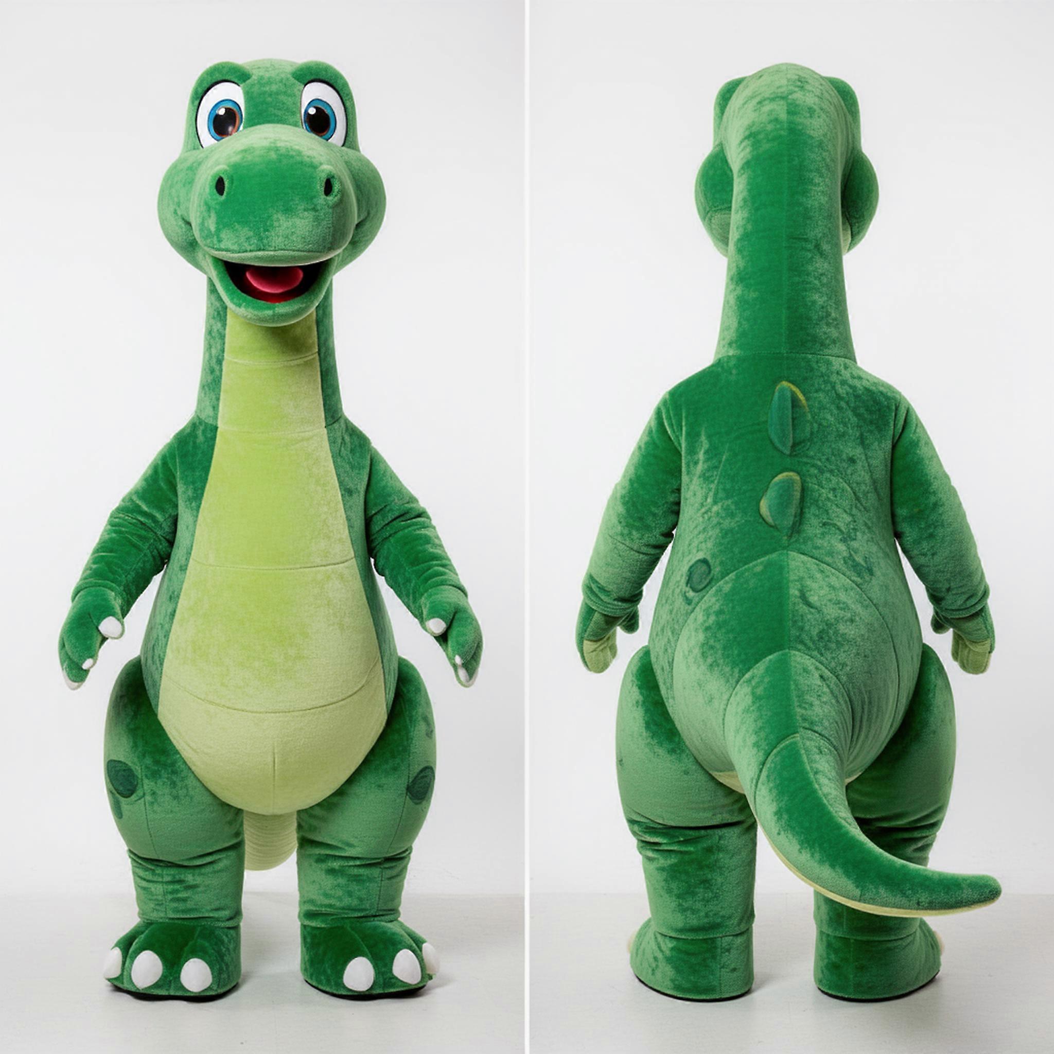 MASTICOT Forest Green Gentle Giant Brachiosaurus Mascot
