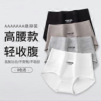 High Waist Antibacterial Pure Cotton Abdomen Shaping Women Underwear Panties