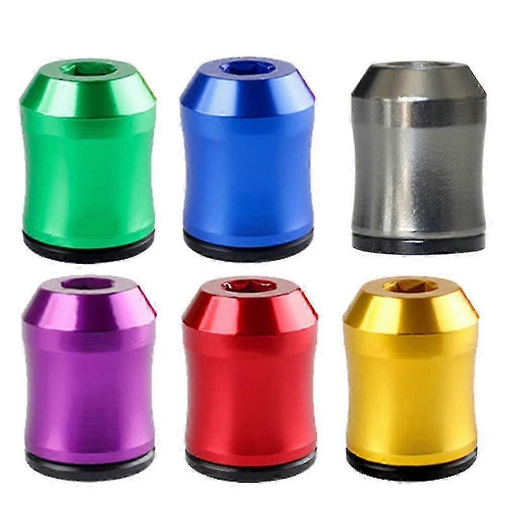 6Pcs Screwdriver Magnetizer Ring 6.35mm Shank Bit Magnetizing and Demagnetizing Tool compatible withElectric Screwdriver Bits