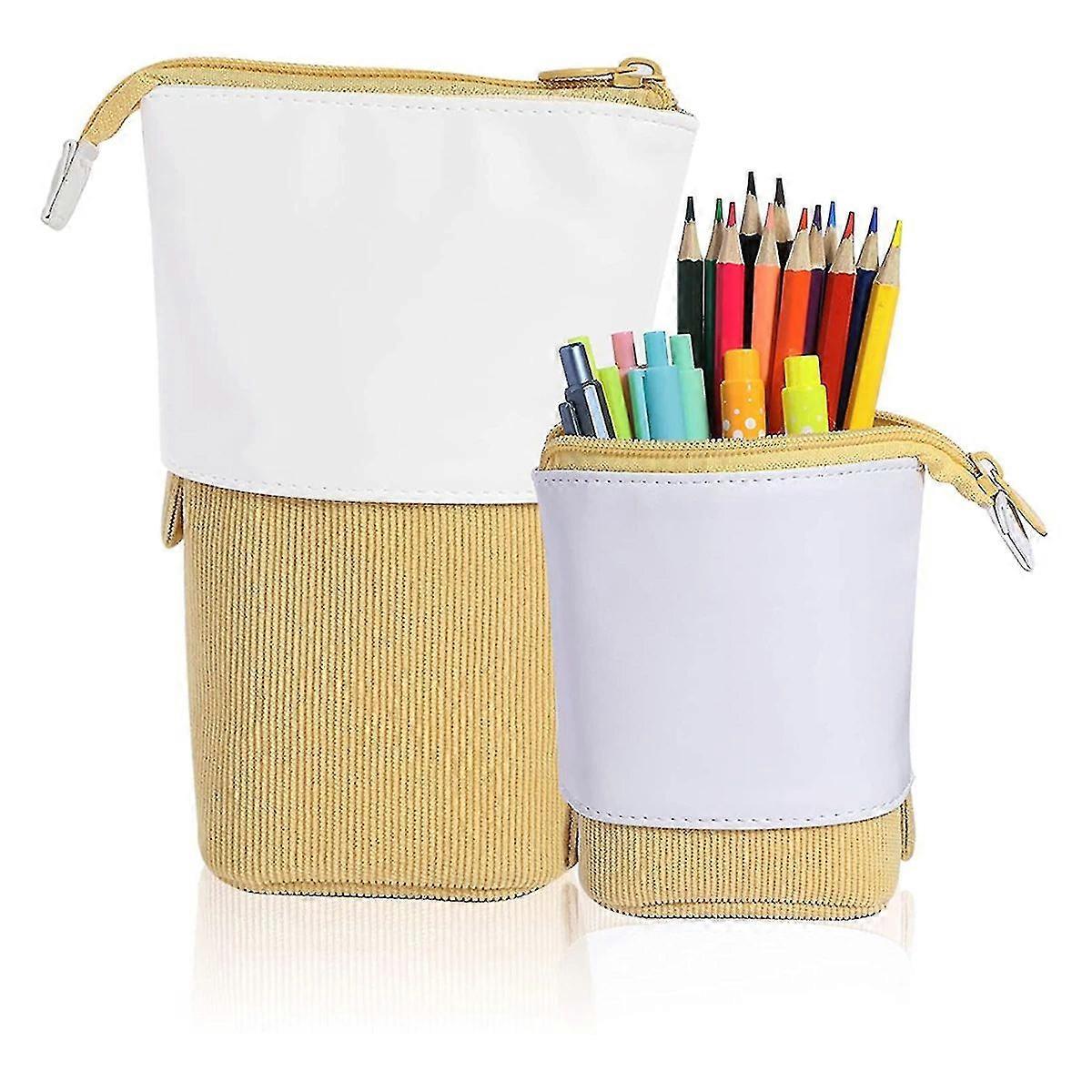 Multipurpose Canvas Pouch Standing Adjustable Retractable Organizer