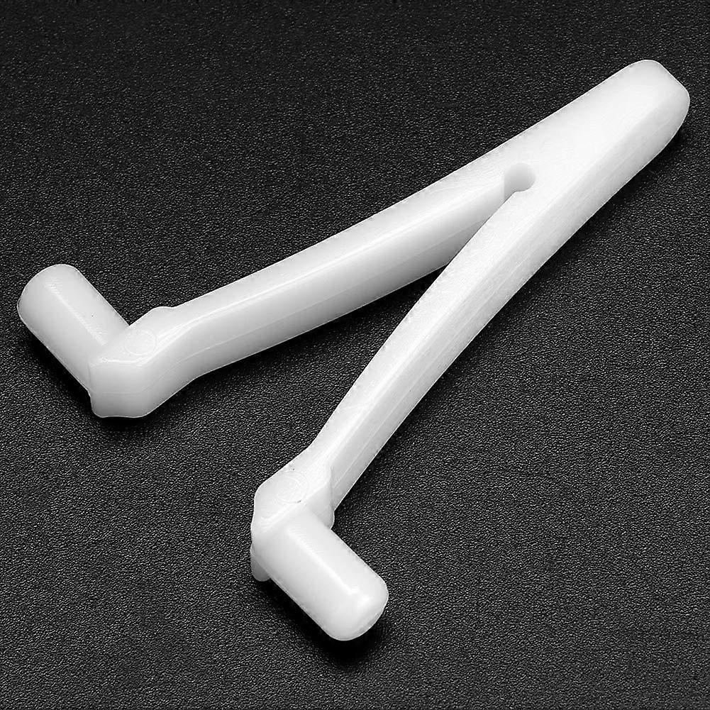 White Durable Pool Skimmer V Clip Replacement for Spa Brush and Leaf Rake Attachments
