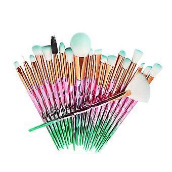 Ensemble de 40 pinceaux de maquillage de couleurs assorties