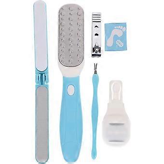 Dead Skin Remover Pedicure Kit Foot 6Pcs in 1 Stainless Steel Set