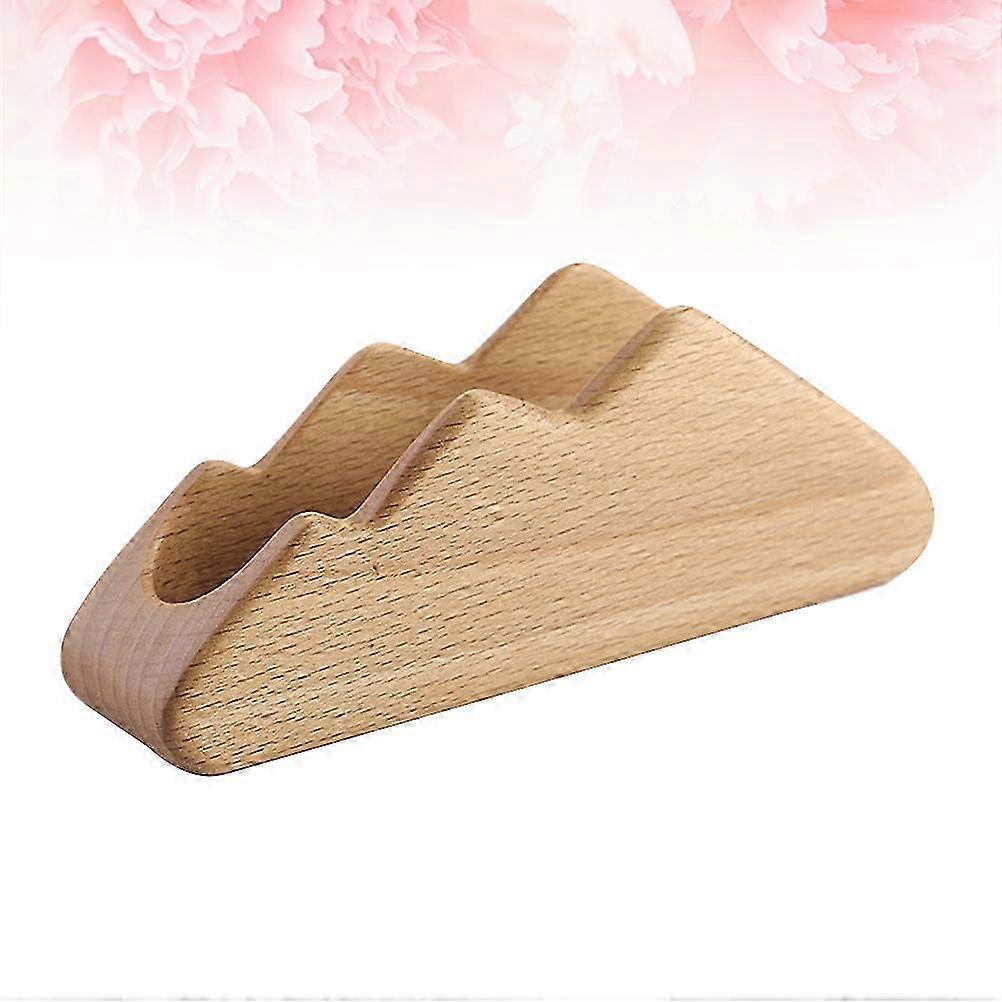 Mountain-Shaped Beech Card Holder