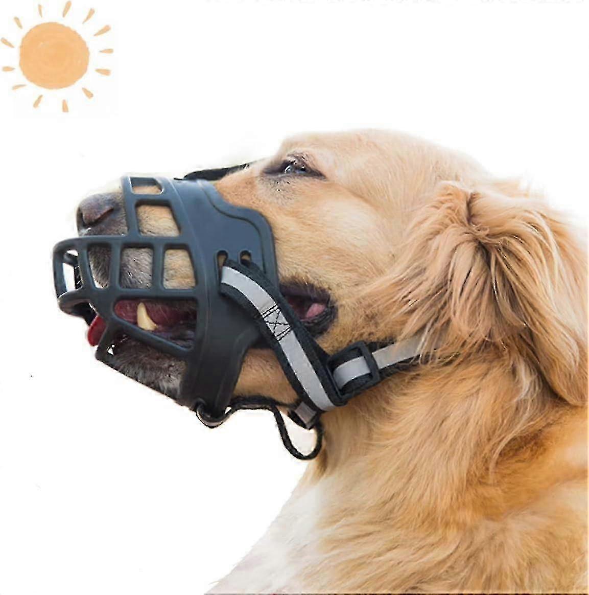 Soft Resin Rubber Dog Muzzle Adjustable