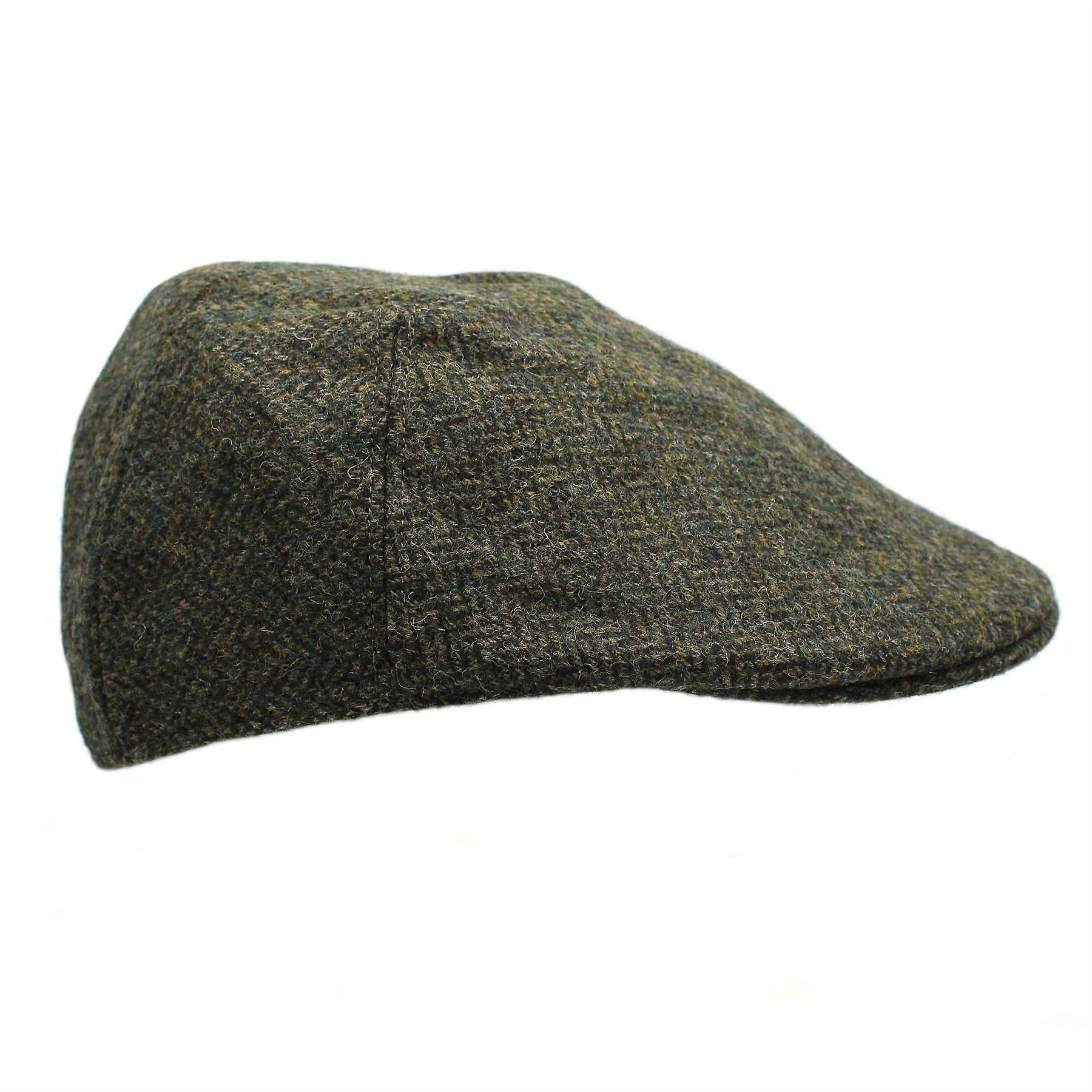 Exeter British Wool Tweed Duckbill Cap ZH049 Pine