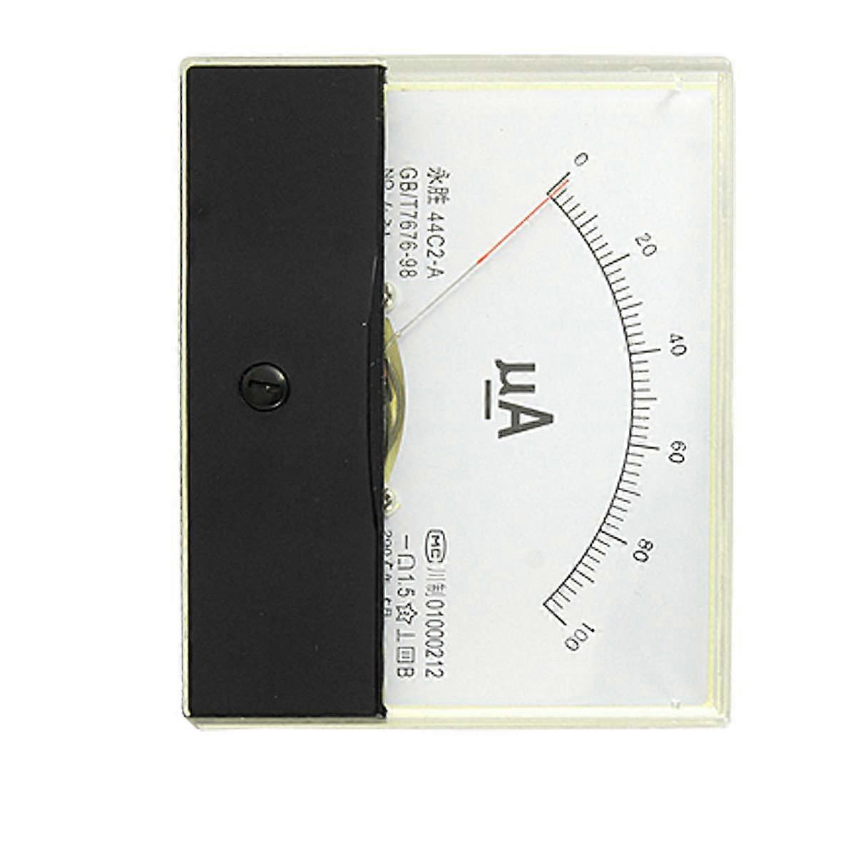 DC 0100uA Analog Panel Meter DC Ammeter  Accuracy Microcurrent Measurement Gauge