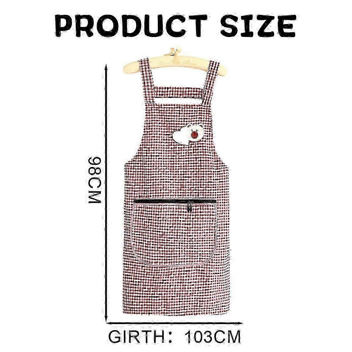 Large Pocket Cotton Kitchen Aprons
