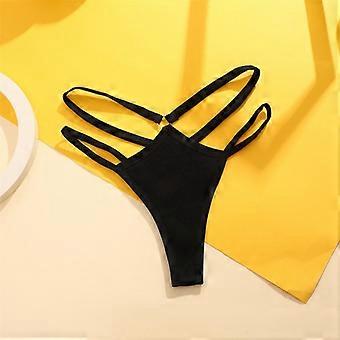 Conjunto de 3 braguitas tanga sin costuras para mujer, estilo deportivo, con doble cinturilla.