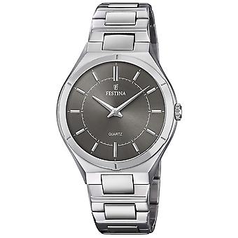 Festina f20244/3 Orologio per uomini al quarzo analogici con bracciale in acciaio inossidabile F20244/3