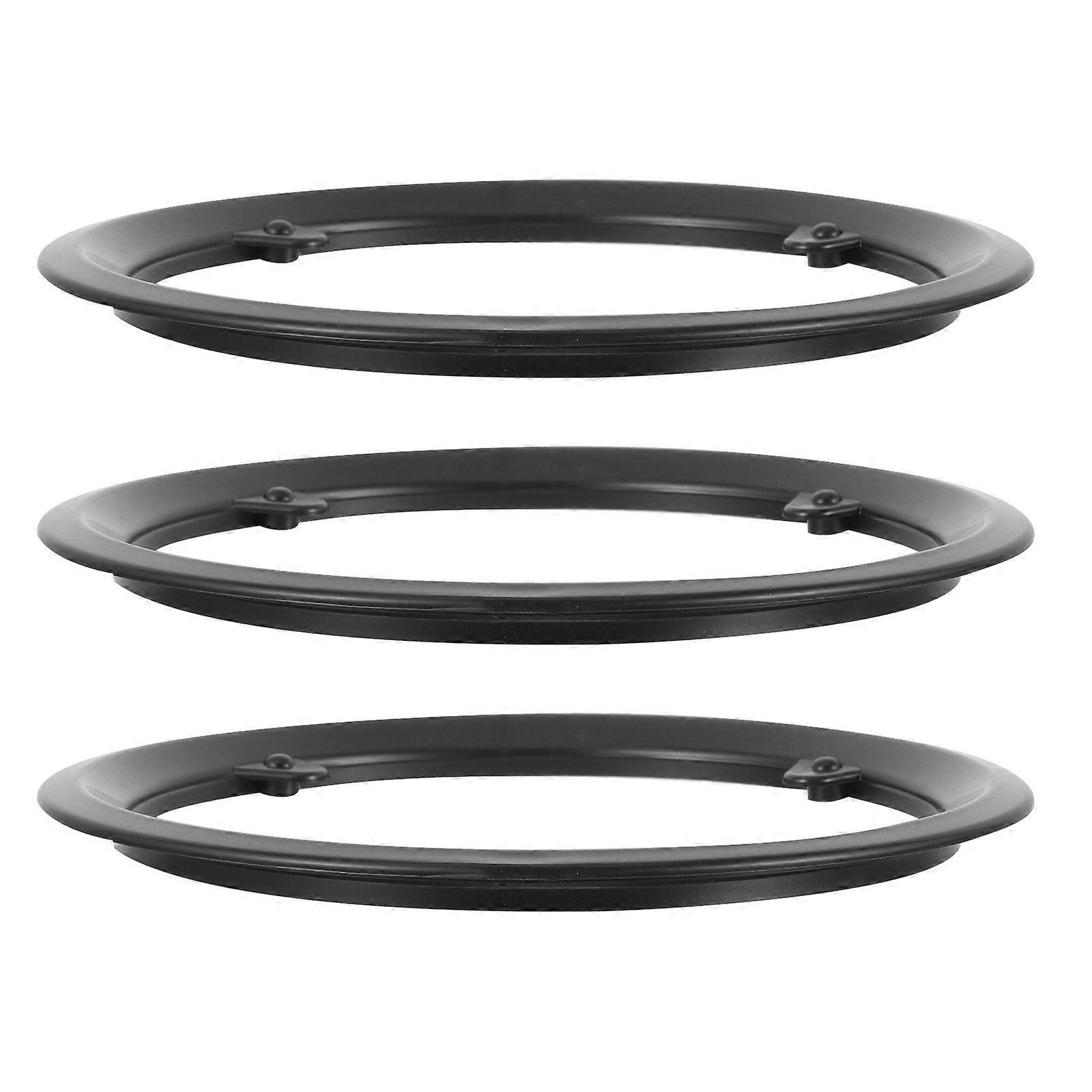 Bike Chain Interface Guard Bike Chain Protector for Replace 3Pcs Black Plastic