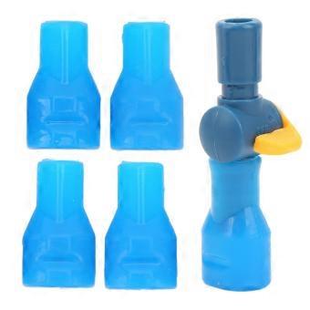 5PCS Water Bag Bite Valve Food Grade Silicone with Straight Tube Connector Water Bag Suck Nozzle