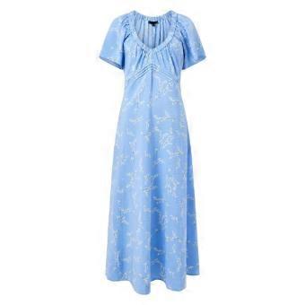 French Connection Womens/Ladies Daniella Scoop Neck Puff Sleeve Midi Dress