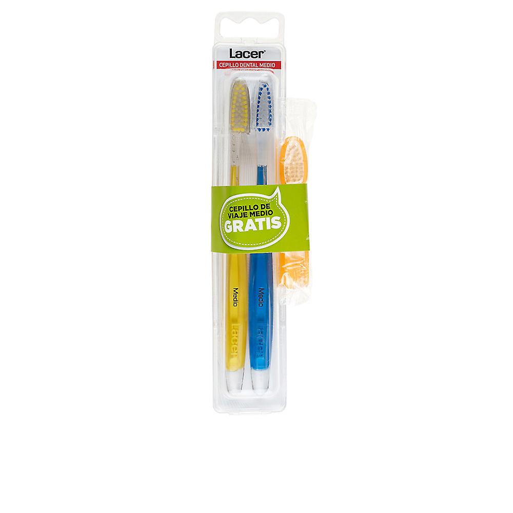 Lacer Tandenborstel Medium Pack 2 Stuks Unisex