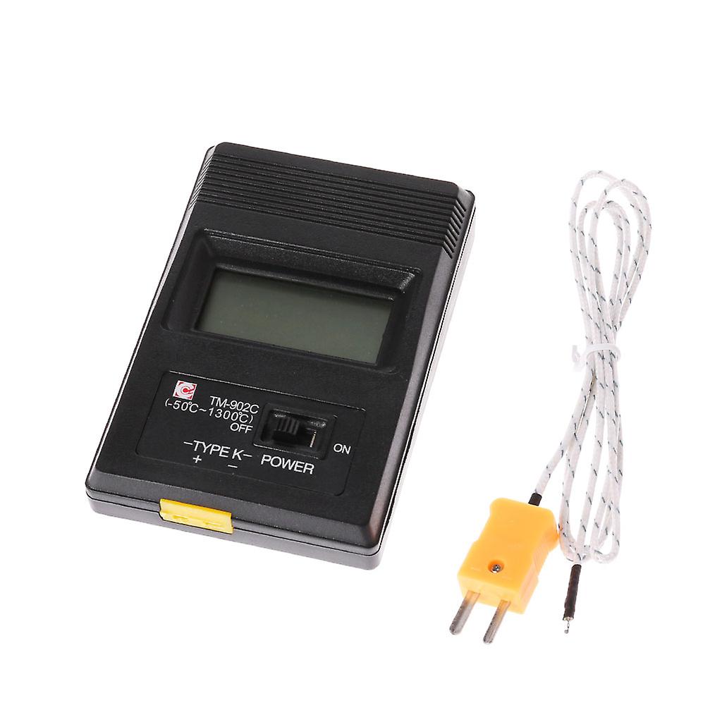 Měřič teploty Typ K LCD Digitální teploměr Termočlánková sonda 1300