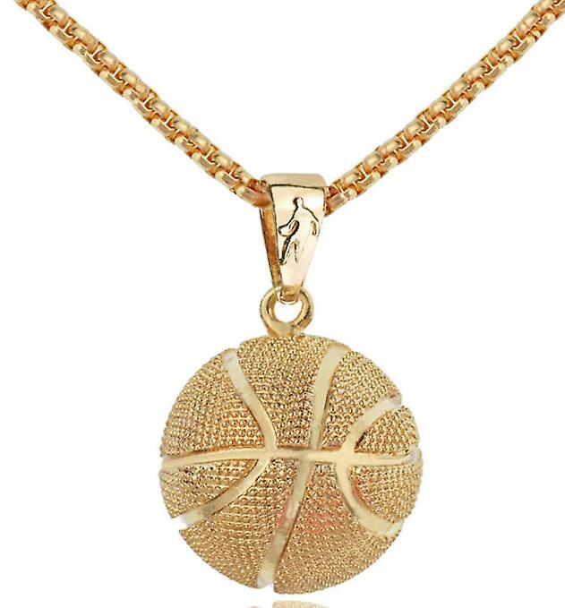 Pxcl rostfritt stål halsband baskethänge för män