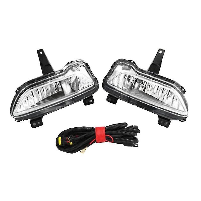 1pair Car Front Bumper Fog Lights Assembly Driving Lamp Foglight With Wiring Harness For 2021 2022