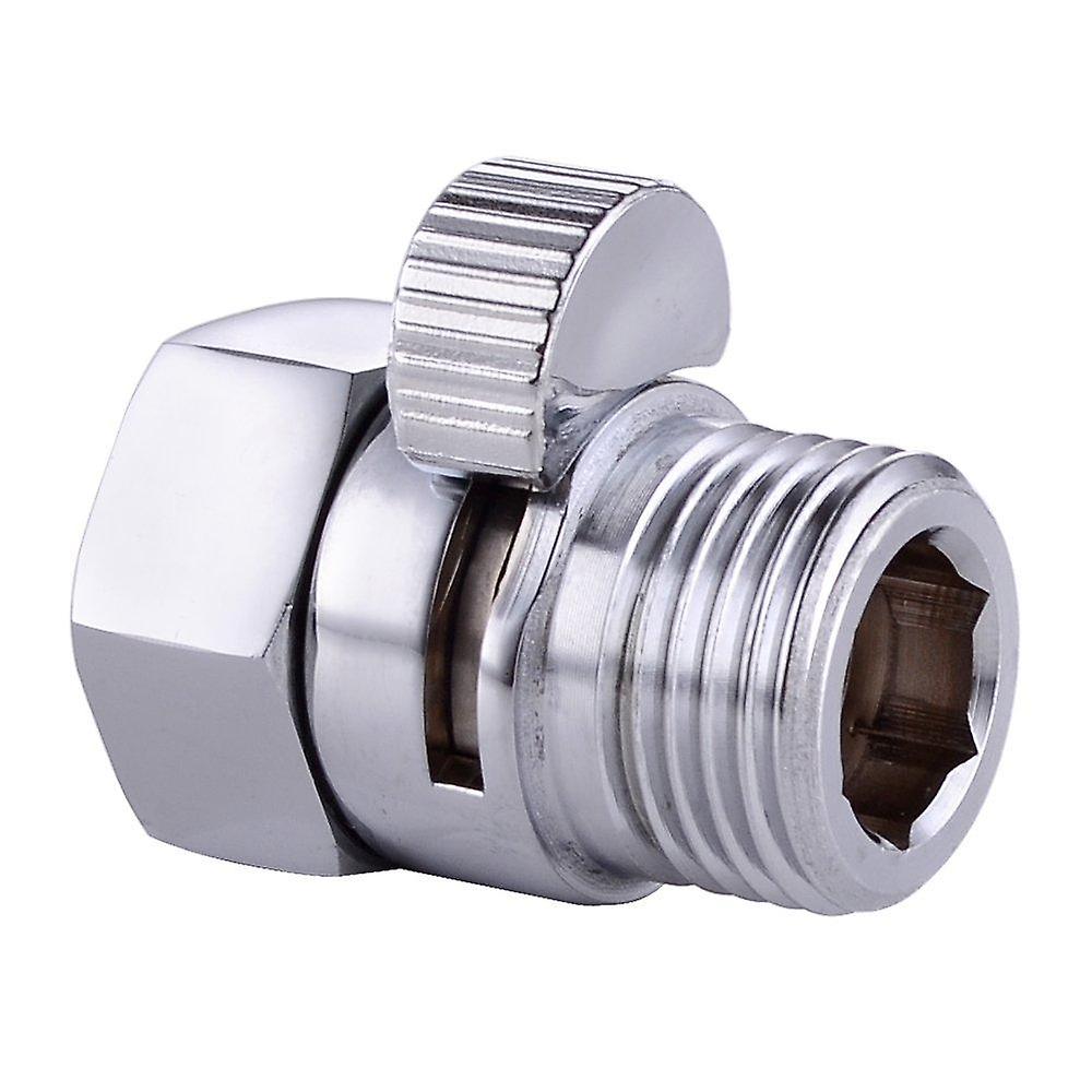 G 1/2 Copper Shower Head Shut-off Valve - Quick Open Adapter & Flow Regulator